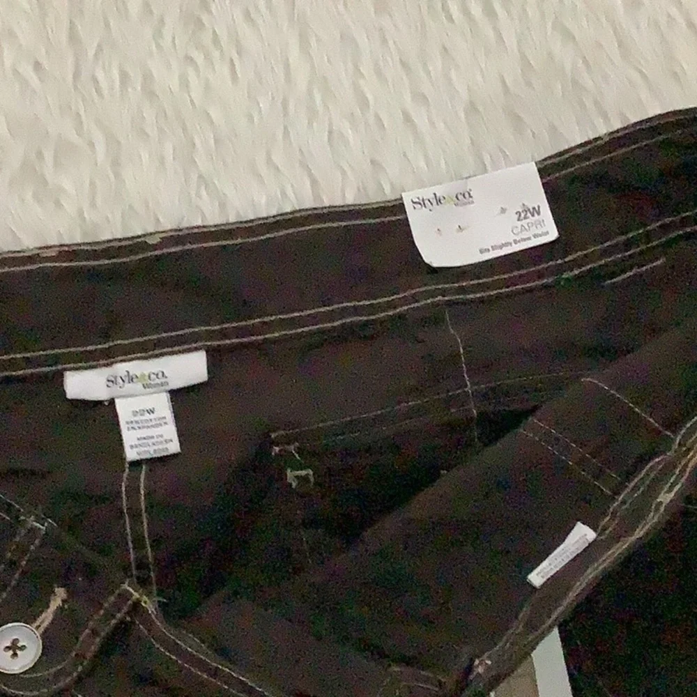 Style and co brown Capri shorts new with tag - Picture 5 of 8